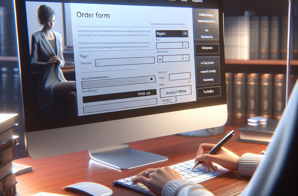 What is the process for placing an order with an article writing service?