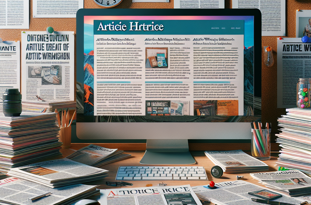 What types of content can I expect from an article writing service?