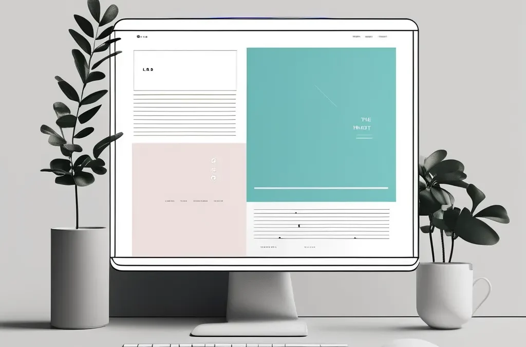 Clean and simple minimalist web design showcasing white space and clear typography