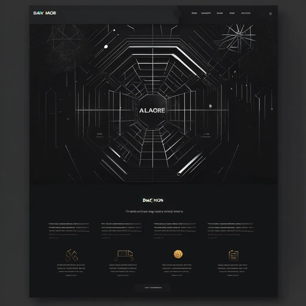 Dark Mode Web Design