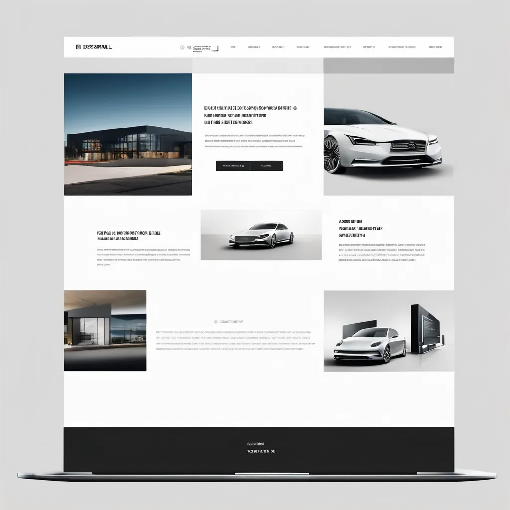 A sleek, modern website layout showcasing responsive design and interactive elements