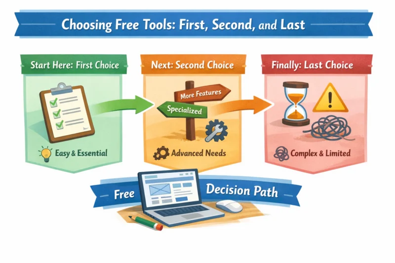 A Practical Decision Path For Choosing Free Tools