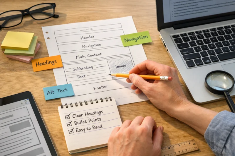 Structure content so it is perceivable and understandable