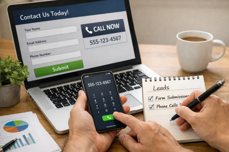 Lead-gen outcomes should drive your Salem website plan