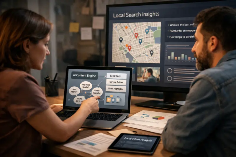 Build an AI-ready local content engine that maps services to real local intents