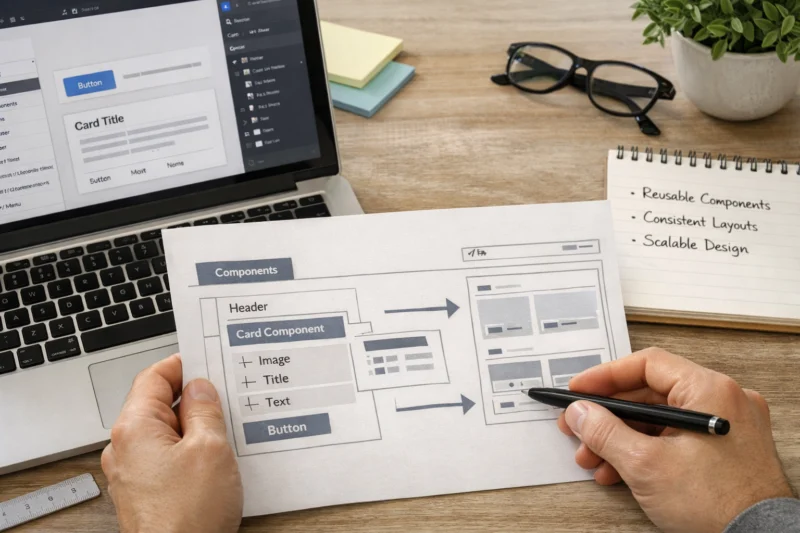 Compare professional UI and layout tools by component structure, not just screens