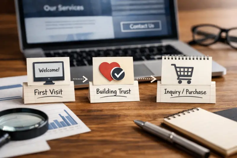 Build your business website design around real customer journeys