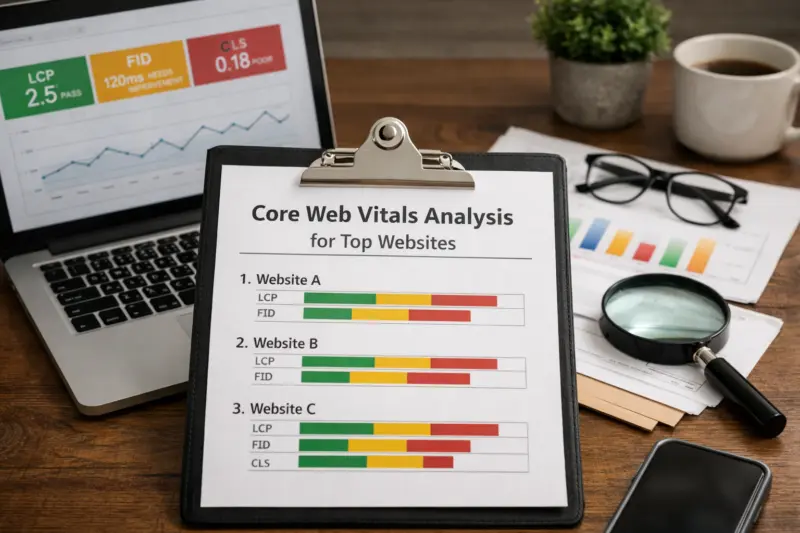 Core Web Vitals Analysis for Top Websites