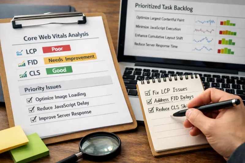 How a Core Web Vitals analysis should look for top websites