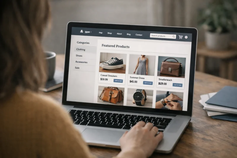 Build a navigation and page layout shoppers can learn in seconds