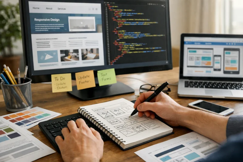 END TO END Website Process Ensures Fewer Surprises AND