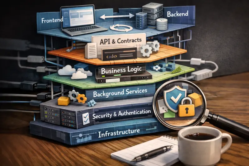 Full-stack architecture map explains the layers behind every working app