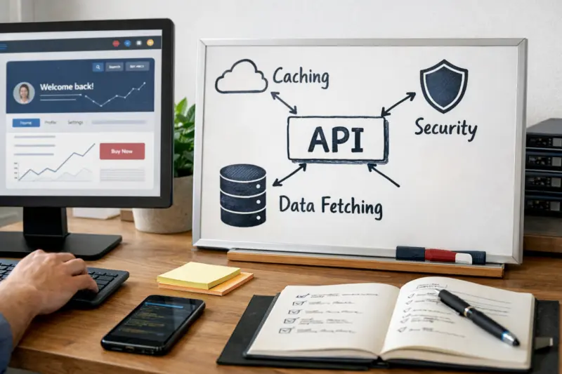 Frontend technologies shape user experience and backend API design