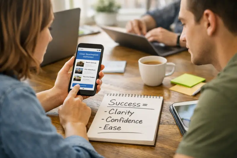 Define “performs well” for mobile in user outcomes, not just technical scores