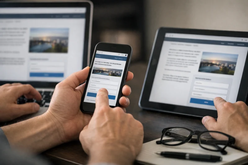 Responsive layouts are a 2026 usability requirement, not a “nice to have”