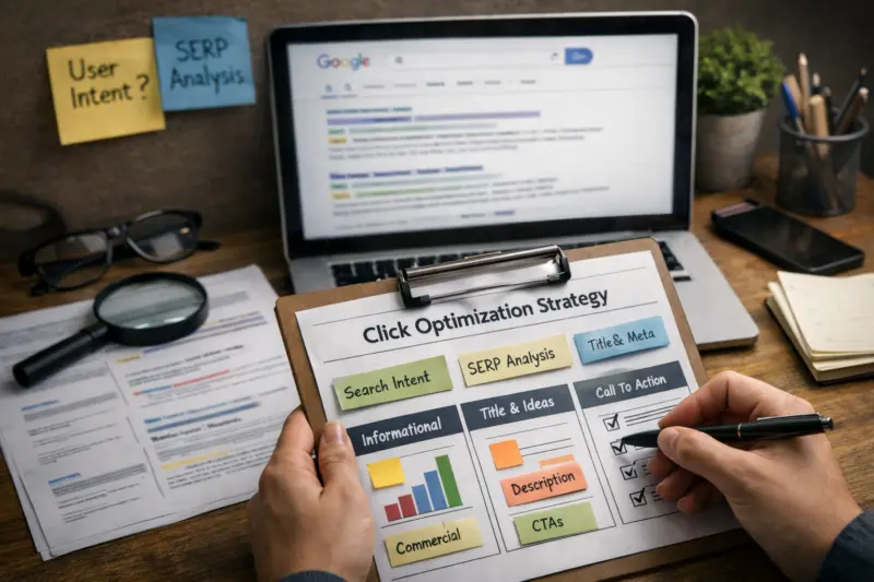 Build a click optimization framework that matches search intent and SERP layout