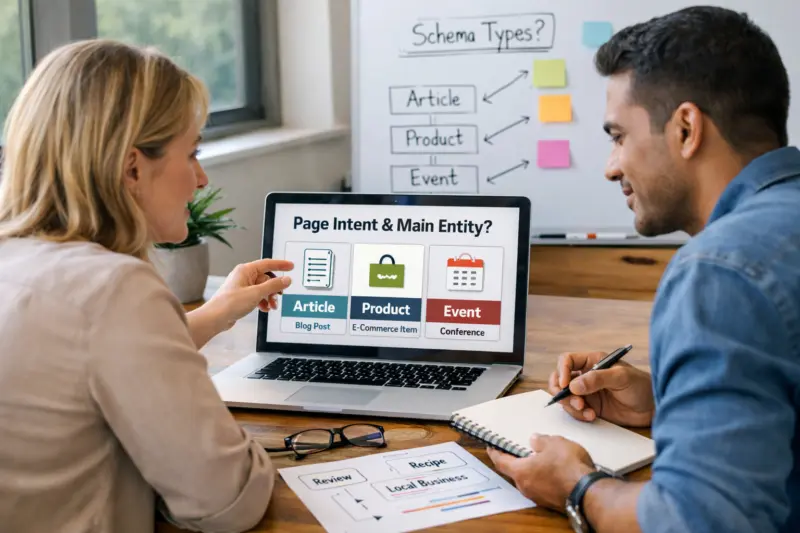 How to choose the right schema type family for each page goal