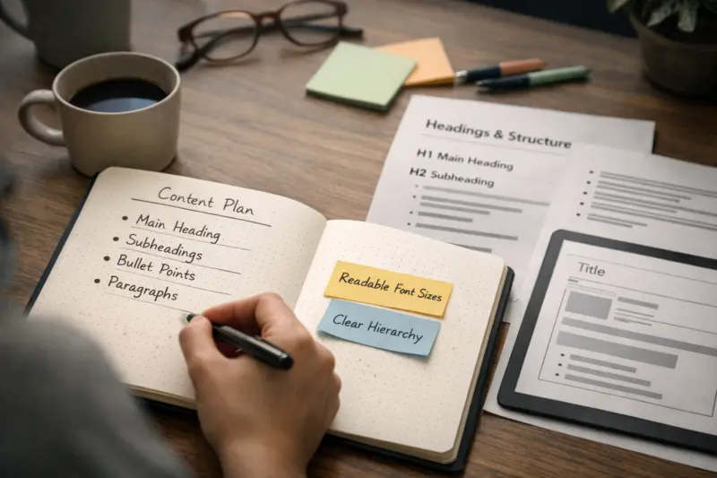 Design an accessibility-first type system starting from content structure