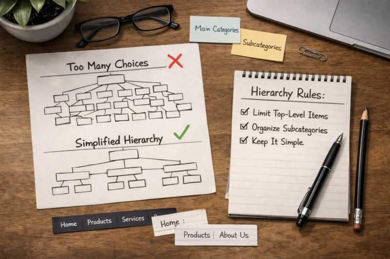Build hierarchy rules that reduce choice and prevent category drift