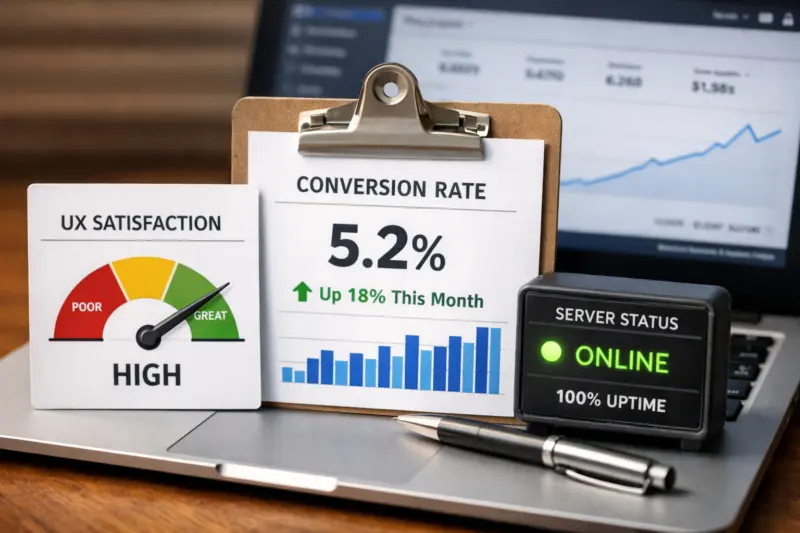 Define performance using user experience, conversions, and reliability