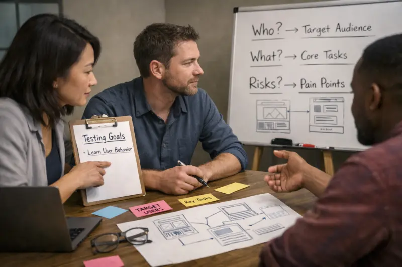 Align testing goals, users, and tasks to choose the right approach