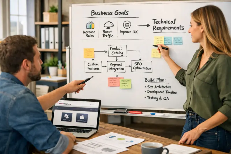 Map business goals to a build plan that prevents costly rework