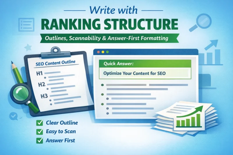 Write With Ranking Structure: Outlines, Scannability, And Answer